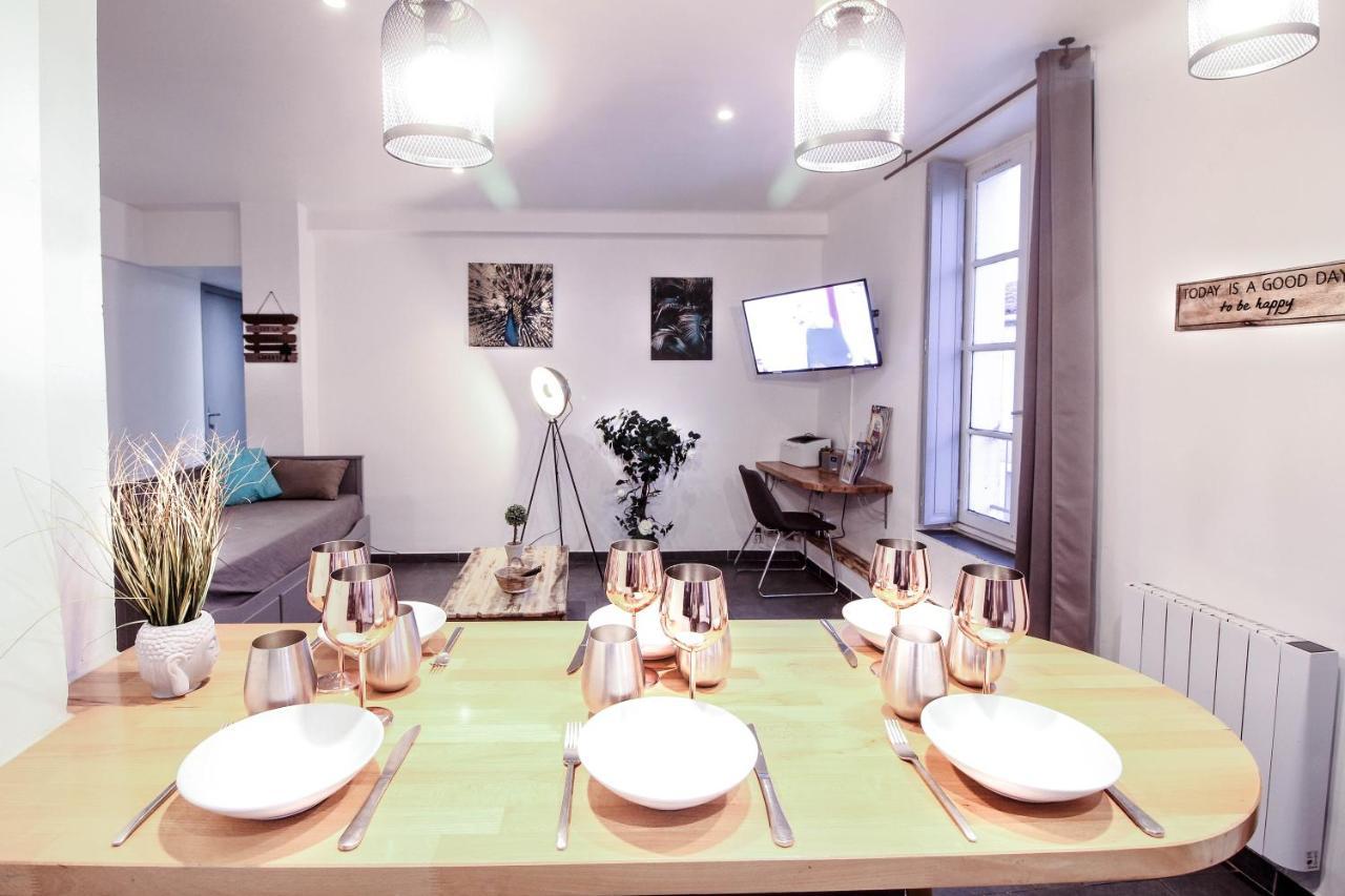 Appartement calme et spacieux, Cité et ville à pied, WIFI, 2 chambres, 3 lits Carcassonne Exterior foto